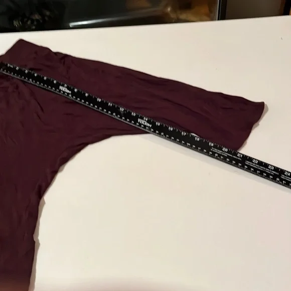 Cha Cha Vente X- Large brown 3/4 sleeve cotton blend stretch top - Picture 7 of 12